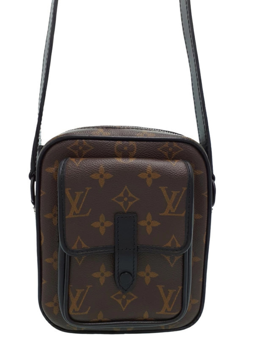 Louis Vuitton Monogram Macassar Brown Christopher Wearable Wallet Shoulder Bag